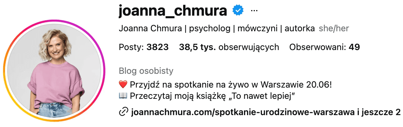 Profil Joanny Chmury